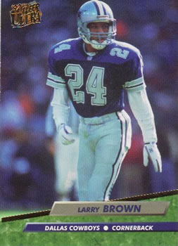 1992 Ultra #78 Larry Brown Front