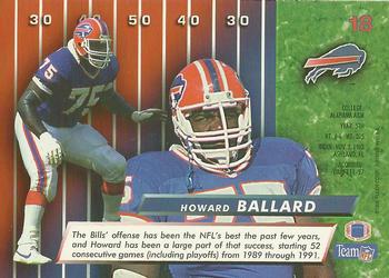 1992 Ultra #18 Howard Ballard Back