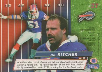 1992 Ultra #27 Jim Ritcher Back