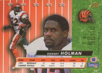 1992 Ultra #57 Rodney Holman Back