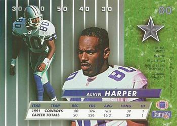 1992 Ultra #80 Alvin Harper Back