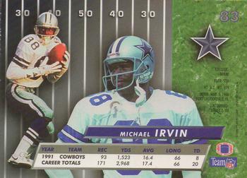 1992 Upper Deck Football Card #345 Michael Irvin