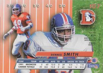 1992 Ultra #107 Dennis Smith Back