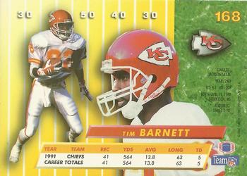 1992 Ultra #168 Tim Barnett Back