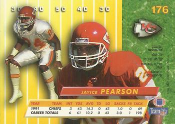 1992 Ultra #176 Jayice Pearson Back
