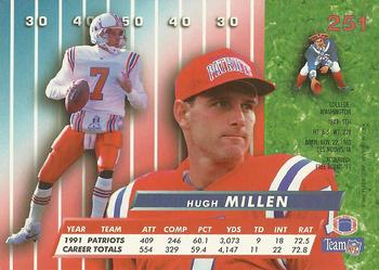 1992 Ultra #251 Hugh Millen Back