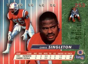 1992 Ultra #253 Chris Singleton Back