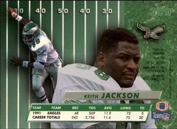 1992 Ultra #309 Keith Jackson Back