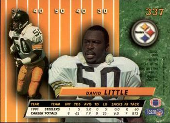 1992 Ultra #337 David Little Back