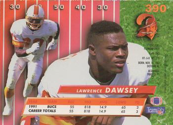 1992 Ultra #390 Lawrence Dawsey Back