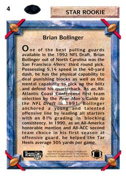 1992 Upper Deck #4 Brian Bollinger Back