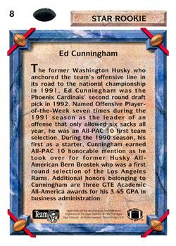 1992 Upper Deck #8 Ed Cunningham Back