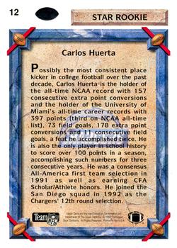 1992 Upper Deck #12 Carlos Huerta Back