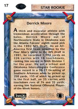 1992 Upper Deck #17 Derrick Moore Back