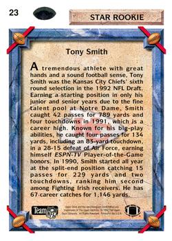 1992 Upper Deck #23 Tony Smith Back