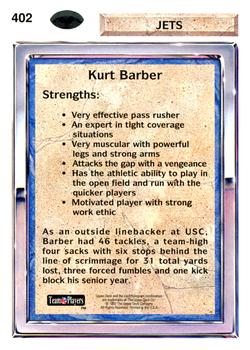 1992 Upper Deck #402 Kurt Barber Back