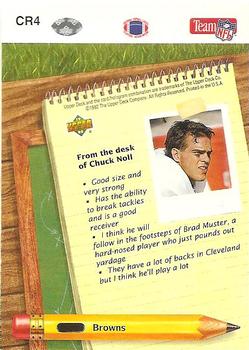 1992 Upper Deck - Coach's Report #CR4 Tommy Vardell Back