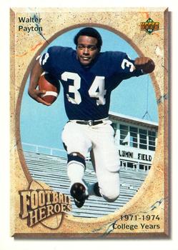 1992 Upper Deck - Football Heroes: Walter Payton #19 Walter Payton Front