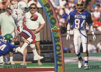 1992 Upper Deck - Pro Bowl #PB2 Mark Clayton / Gary Clark Front