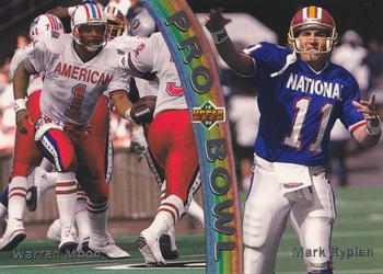 1992 Upper Deck - Pro Bowl #PB4 Warren Moon / Mark Rypien Front