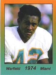 1997 Lone Star Printing Co. '74 Miami Dolphins #NNO Paul Warfield Front