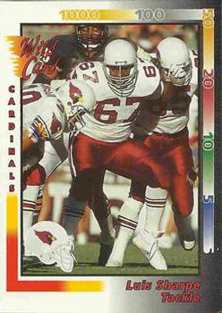 1992 Wild Card #34 Luis Sharpe Front