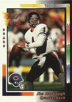 1992 Wild Card #144 Jim Harbaugh Front