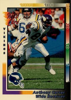 1992 Wild Card #253 Anthony Carter Front