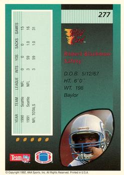 1992 Wild Card #277 Robert Blackmon Back