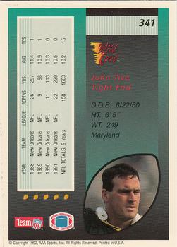1992 Wild Card #341 John Tice Back