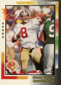 1992 Wild Card #349 Steve Young Front