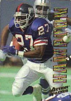 1993 Action Packed #28 Rodney Hampton Front