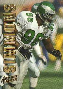 1993 Action Packed #73 Clyde Simmons Front