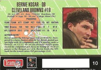 1993 Action Packed #10 Bernie Kosar Back