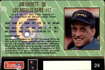 1993 Action Packed #24 Jim Everett Back