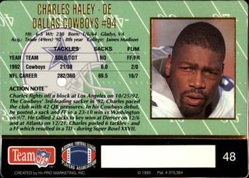 1993 Action Packed #48 Charles Haley Back
