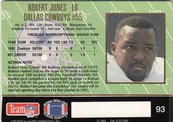1993 Action Packed #93 Robert Jones Back