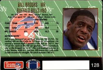 1993 Action Packed #128 Bill Brooks Back