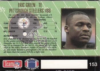 1993 Action Packed #153 Eric Green Back