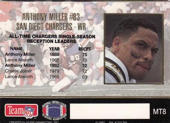 1993 Action Packed - Moving Targets #MT8 Anthony Miller Back