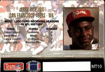 1993 Action Packed - Moving Targets #MT10 Jerry Rice Back