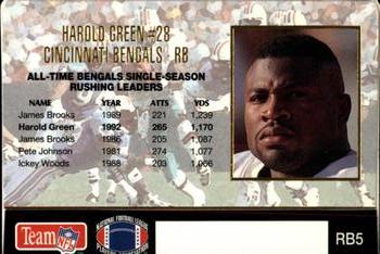 1993 Action Packed - 1000 Yd Rushers #RB5 Harold Green Back