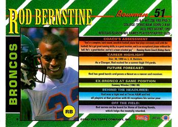 1993 Bowman #51 Rod Bernstine Back