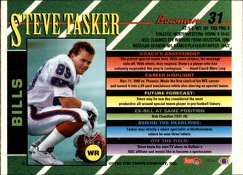 1993 Bowman #31 Steve Tasker Back
