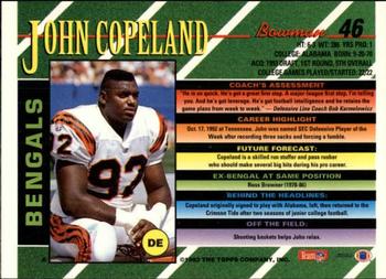 1993 Bowman #46 John Copeland Back
