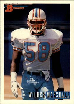1993 Bowman #65 Wilber Marshall Front