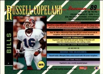 1993 Bowman #89 Russell Copeland Back