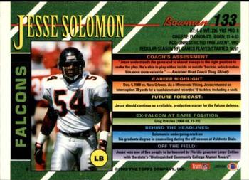 1993 Bowman #133 Jesse Solomon Back