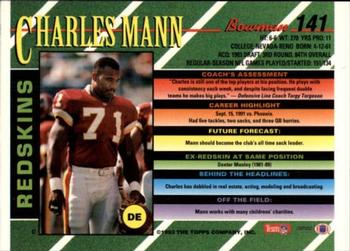 1993 Bowman #141 Charles Mann Back