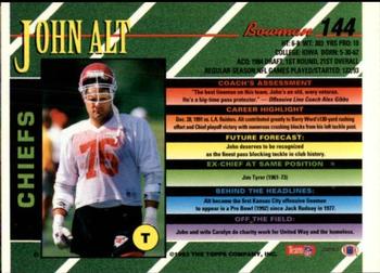 1993 Bowman #144 John Alt Back